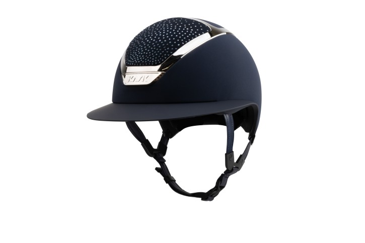 Kask Star Lady Chrome Navy Crystals Waterfence Montana Blue 57