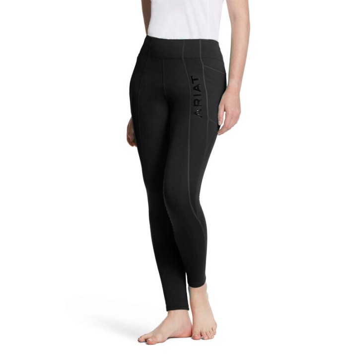 Ariat Damen Attain Kniegrip Thermo Reitleggings Schwarz