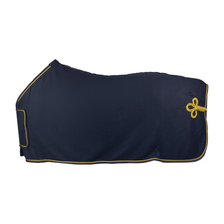 Horka Fleecedecke blau/gold