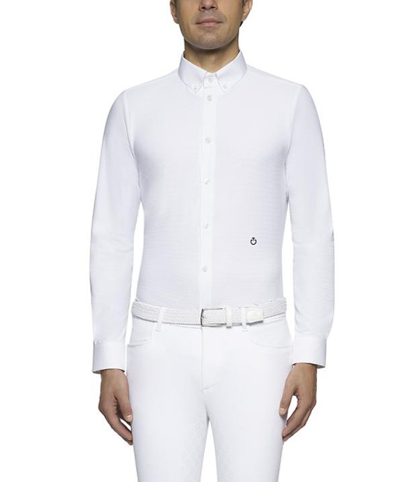 Cavalleria Toscana Langarm Turniershirt Guibert weiß