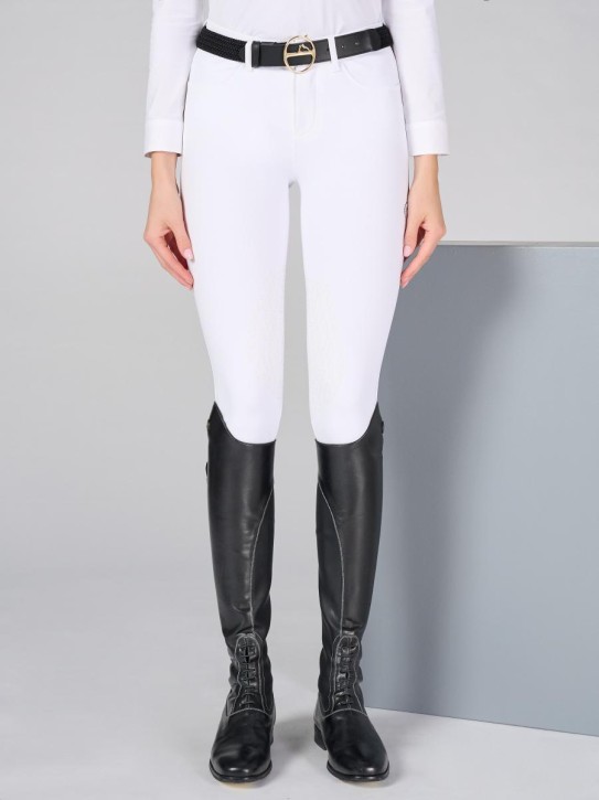 Vestrum Damen Reithose Lazise Kniegrip Weiß