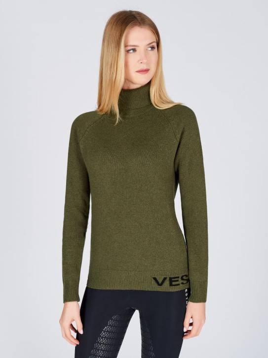 Vestrum Damen Strickpullover Cloz dunkelgrün