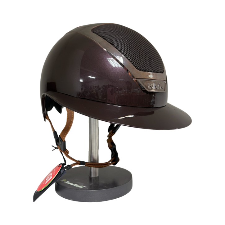 Kask Star Lady Espresso Braun Pure Shine Kinnriemen Beige