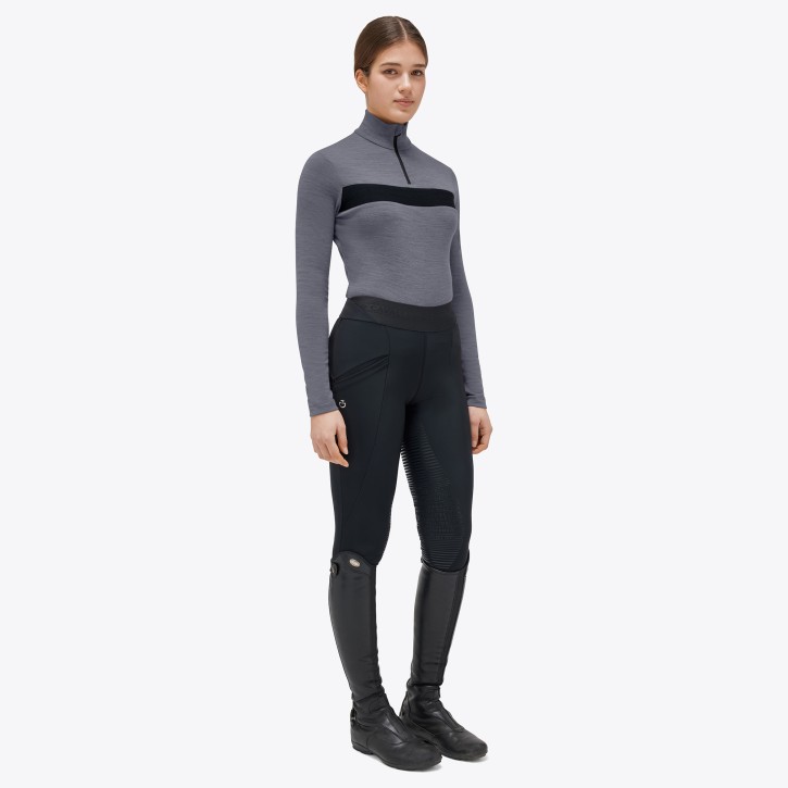 Cavalleria Toscana Damen Trainingsshirt langarm grau