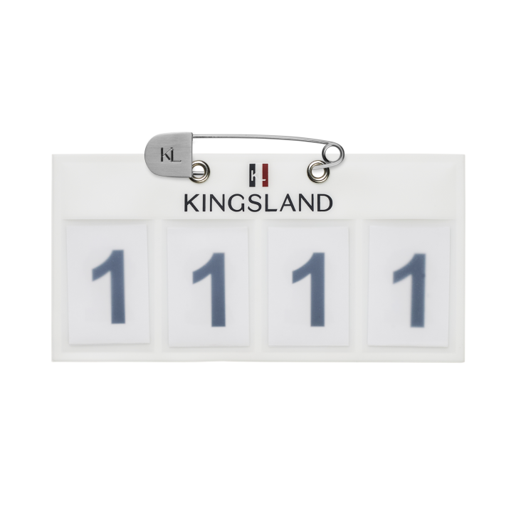 Kingsland Classic Startnummern Vierstellig Weiß