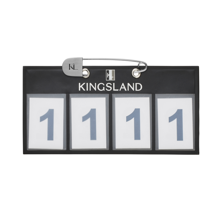 Kingsland Classic Startnummern Vierstellig Schwarz