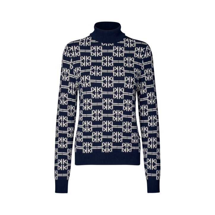 Kingsland KLAnnabella Damen Strick-Rollkragenpullover Evening Blue
