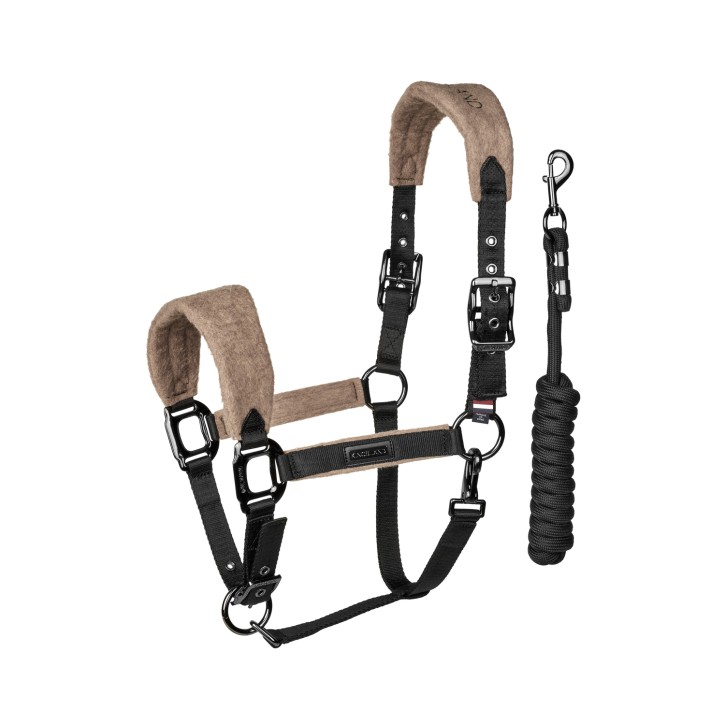 Kingsland KLAudrey Halfter mit Strick Brown Iron Full