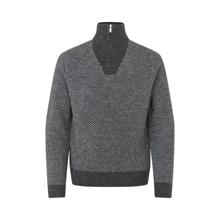 Kingsland KLAndrew Herren Half-Zip Pullover dunkelgrau
