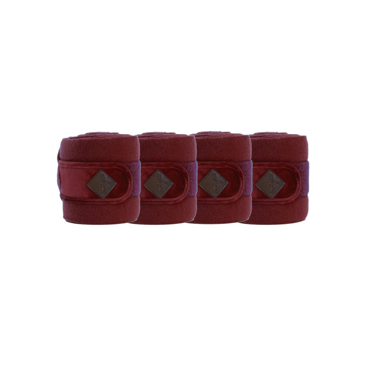 Kentucky Bandagen Polar Fleece Samt-Velvet bordeaux