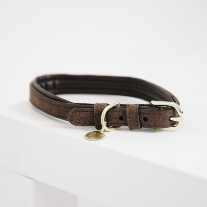 Kentucky Hundehalsband Velvet mit Lederimitat