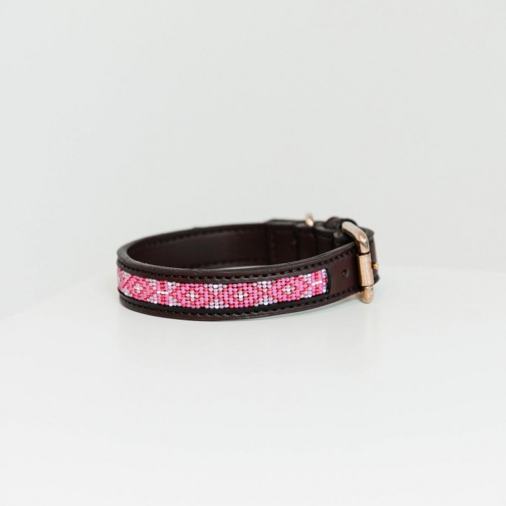 Kentucky Hundehalsband Pearls pink XS