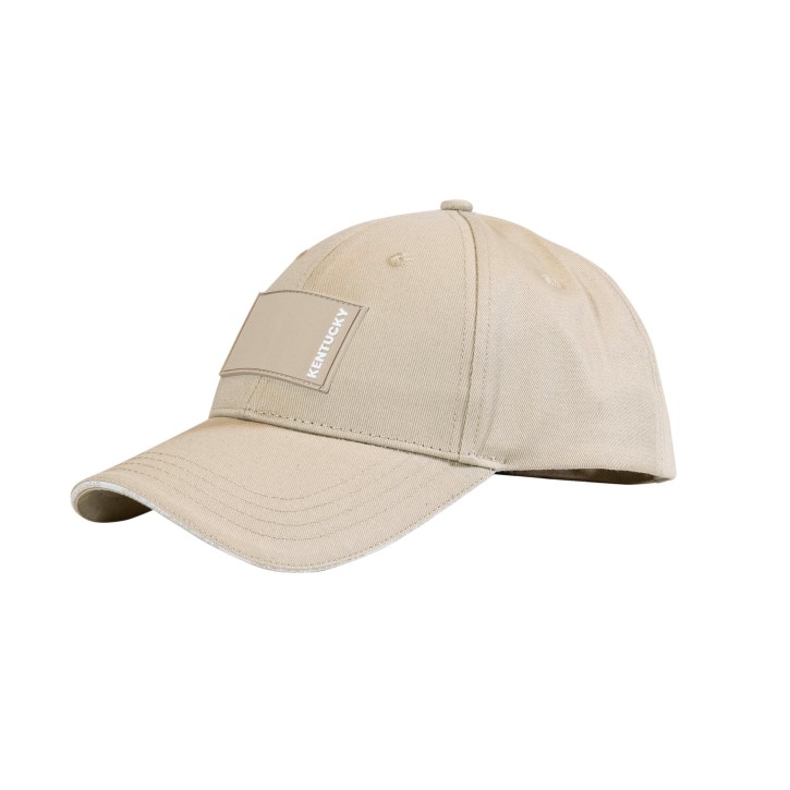 Kentucky Cap mit gummiertem Logo Beige