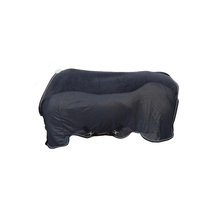 Kentucky Fleecedecke mit Mesh schwarz