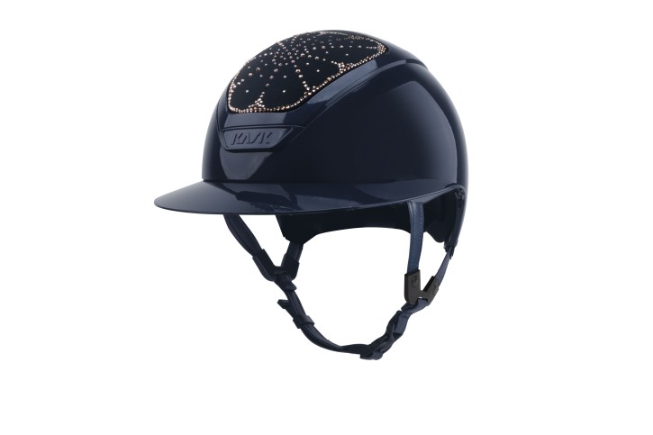 Kask Star Lady Pure Shine Navy Crystals Riviera Vintage Rose 56