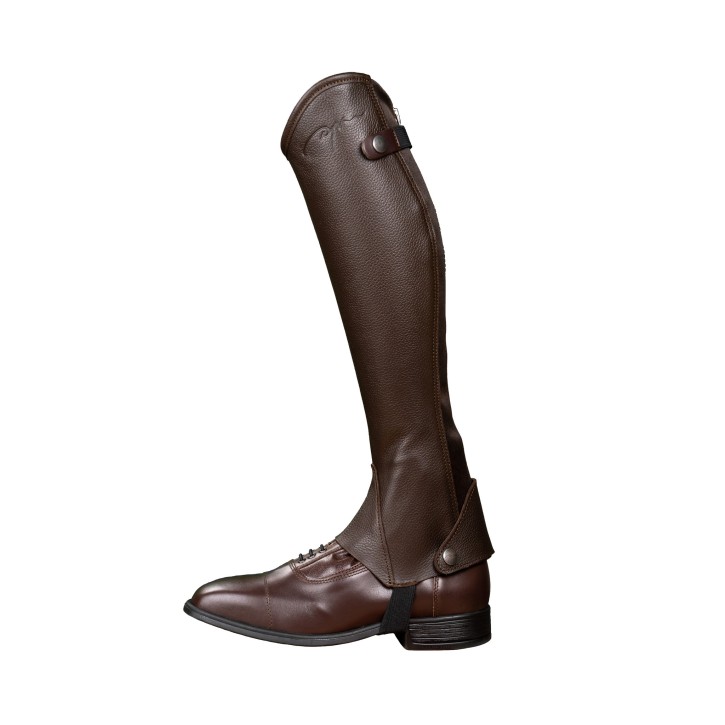Braune Lederchaps Classic von Dyon