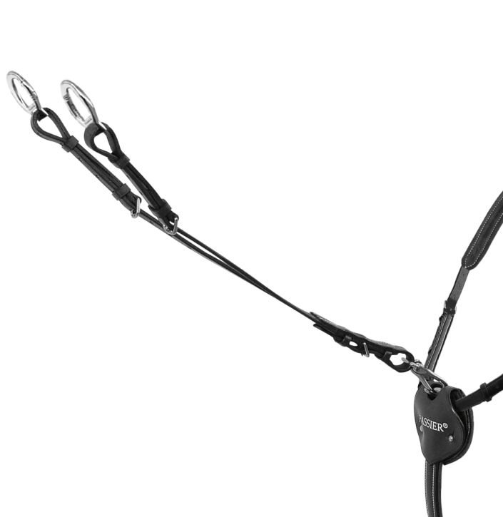 Passier Martingalgabel offen mit Klipp Ringen Braun