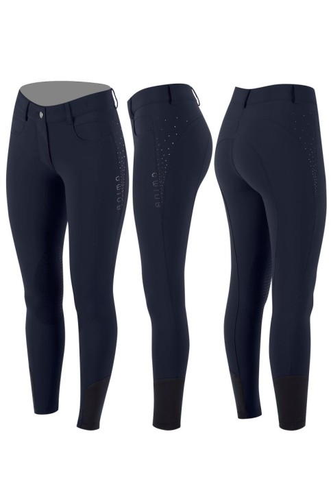 Animo Damen Reithose Niche mit Kniegrip Navy 36 (IT 40)