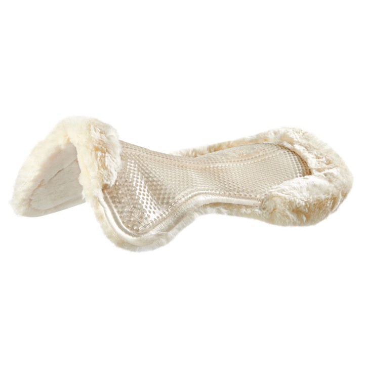 Acavallo Gel Pad non-slip mit Lammfell Transparent