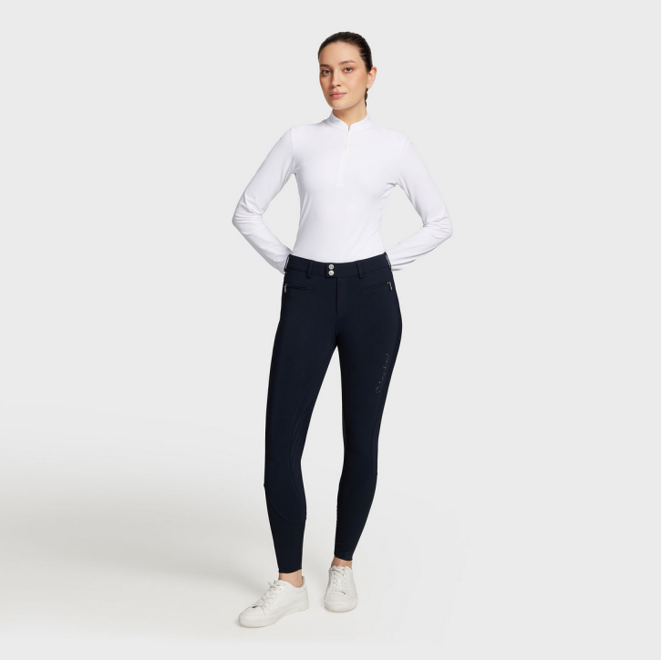 Samshield Damen Kniegrip Reithose Adele Navy 36 (FR 34)