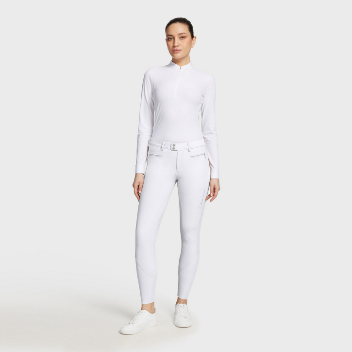 Samshield Damen Kniegrip Reithose Adele weiss 38 (FR 36)