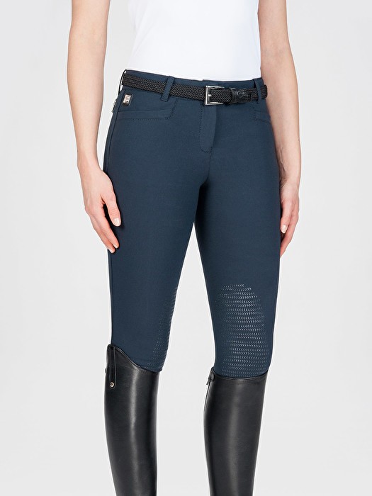 Equiline Damen Kniegrip Reithose Ash blau 38 (IT 42)