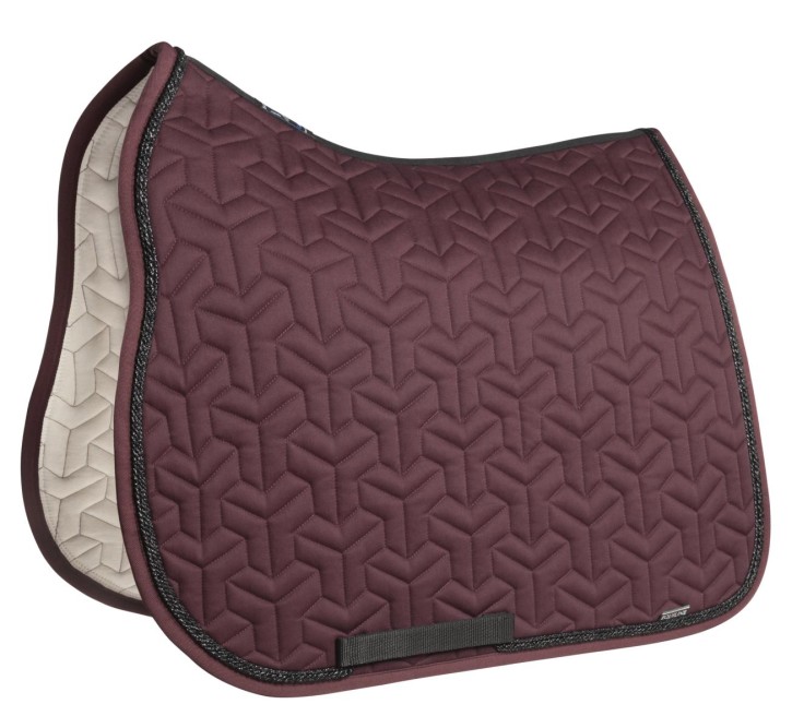 Equiline Dressurschabracke Tetrix Port Royale mit schwarzer Glitzerkordel