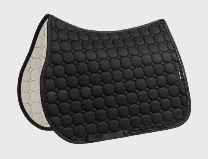 Equiline Springschabracke Eqcrystaro mit Strasssteinen Schwarz