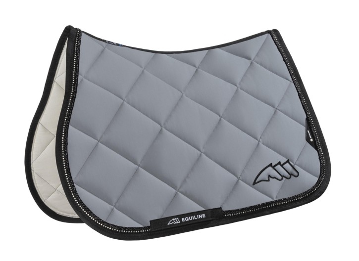 Equiline EQUvenc Springschabracke mit Strasssteinen hellgrau