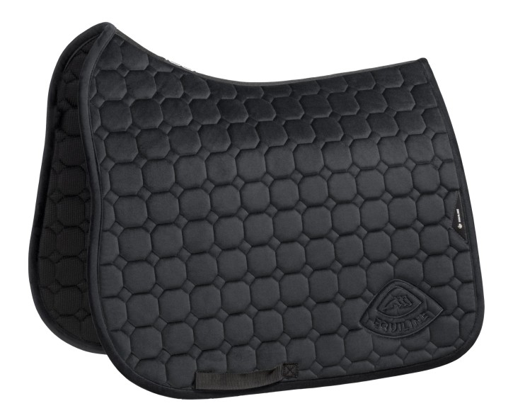 Equiline Samt-Schabracke Dressur Arog Schwarz