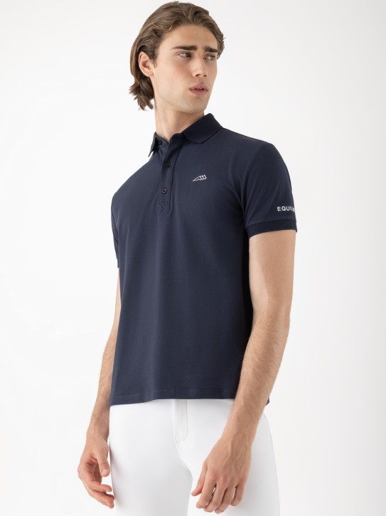 Equiline Herren Poloshirt Eqpartek navy