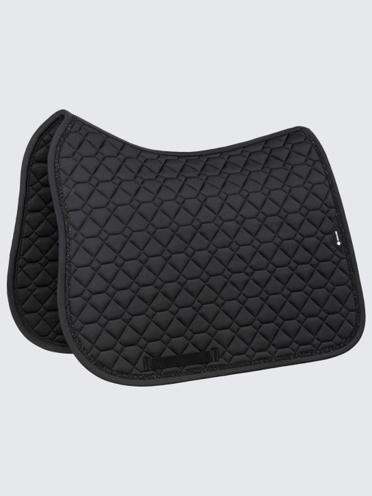 Equiline Dressur Schabracke EQGemma Schwarz mit Kristall-Band