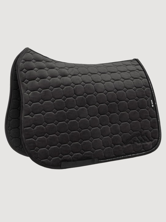Equiline Eqenti Dressurschabracke Velvet mit Strasssteinen schwarz