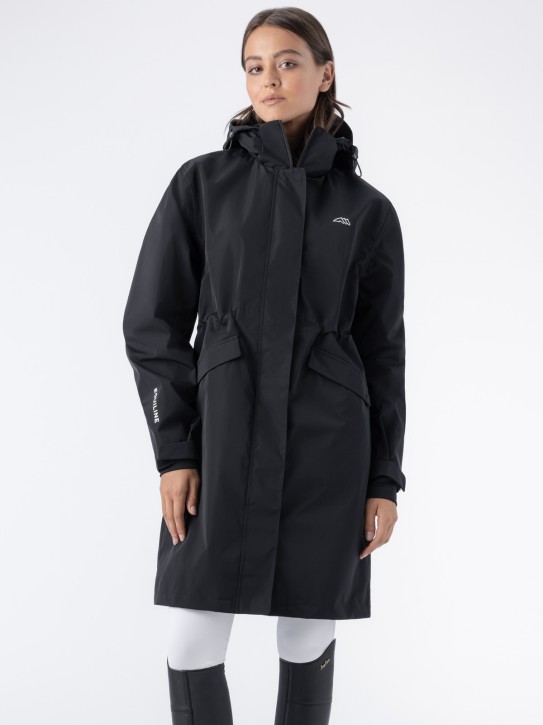 Equiline Eqextre Damen Regenmantel schwarz