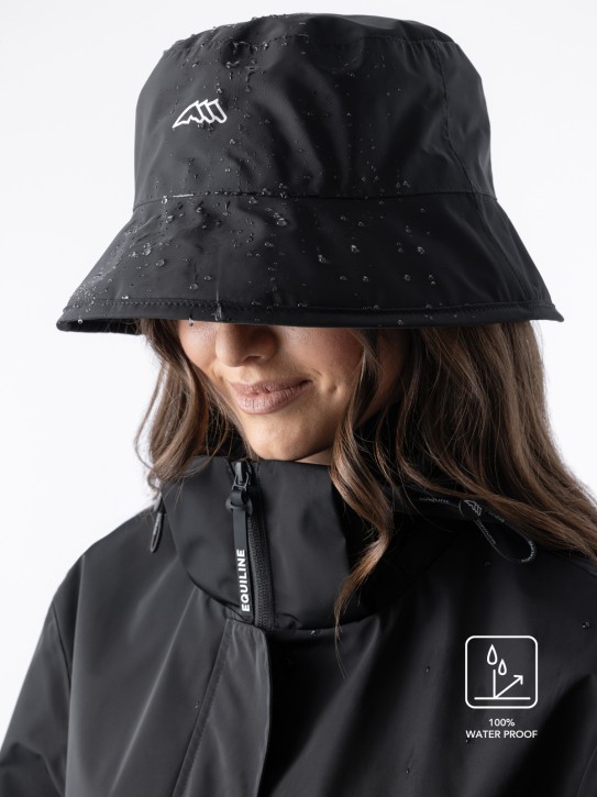 Equiline Eqrains Regenhut schwarz