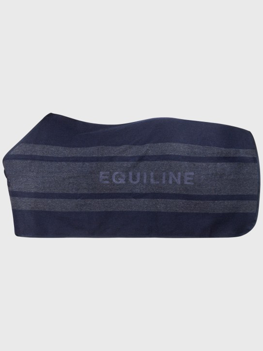 Equiline Abschwitzdecke Colana Wolle Blau/Grau