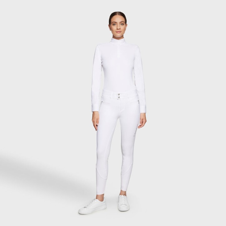 Samshield Damen Vollgrip Reithose Highwaist Clara weiß