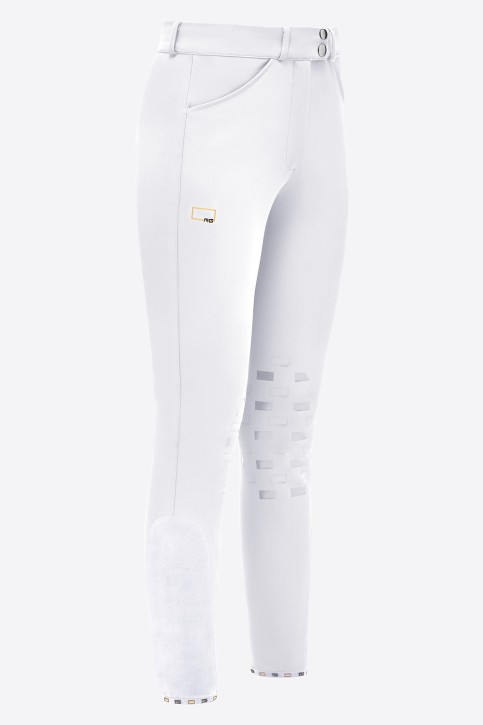 RG Damen Reithose Kniegrip weiß