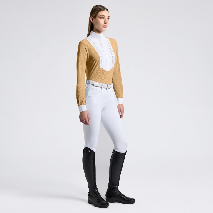 Cavalleria Toscana Damen Turniershirt langarm tan