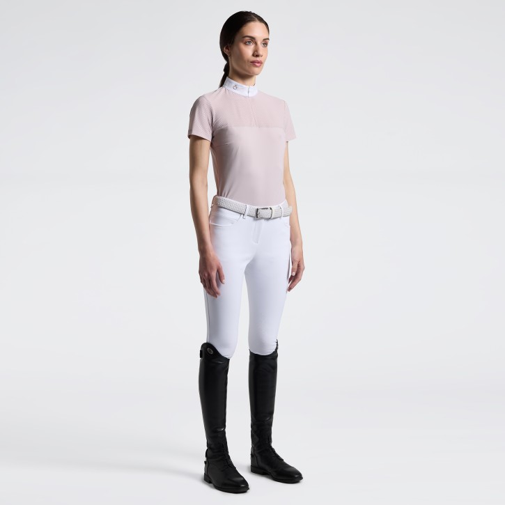 Cavalleria Toscana Turnier-Shirt Kurzarm Damen Violet Ice