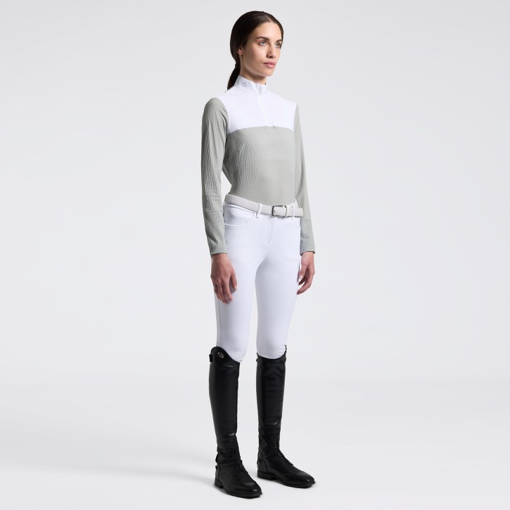 Cavalleria Toscana Turnier-Shirt Langarm Damen Belgian Block