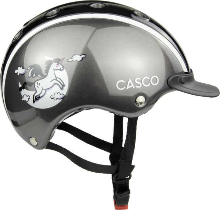 Casco Kinder Reithelm Nori Moonbeam grau mit Comic S