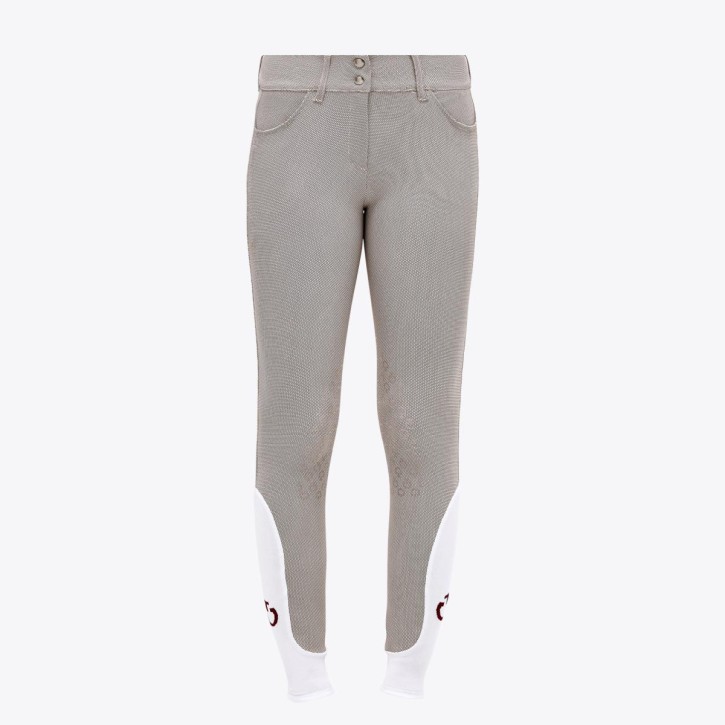 Cavalleria Toscana Damen Reithose American Breeches Kniegrip gemustert