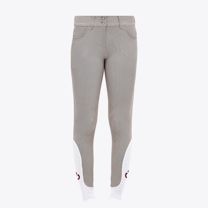 Cavalleria Toscana Damen Reithose American Breeches Kniegrip gemustert 34 (it 40)