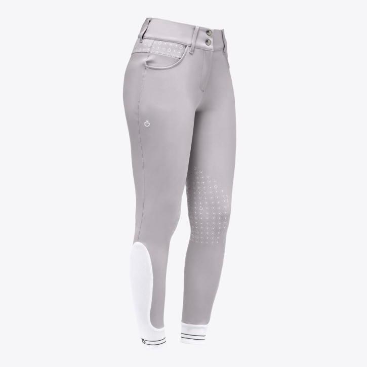 Cavalleria Toscana Damen Reithose American Breeches Kniegrip hellgrau 34 (it 40)