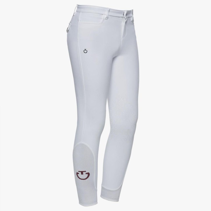 Cavalleria Toscana Junior Reithose Kniegrip Weiß