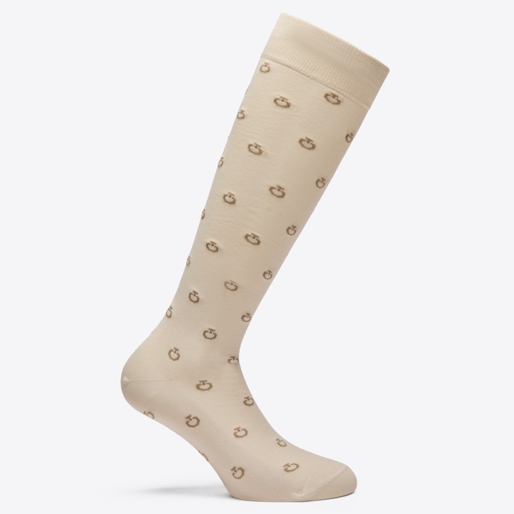 Cavalleria Toscana Reitsocken CT Mini Logo Rainy Day/Aluminium