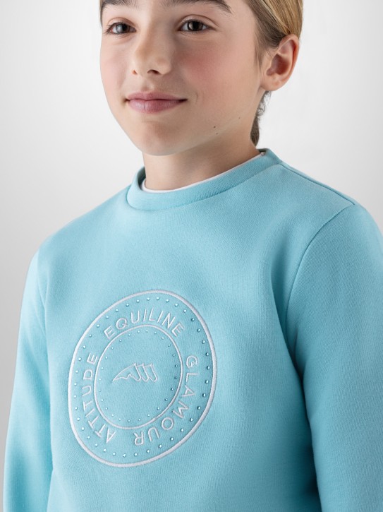 Equiline Mädchen Sweatshirt Goryk Schwarz