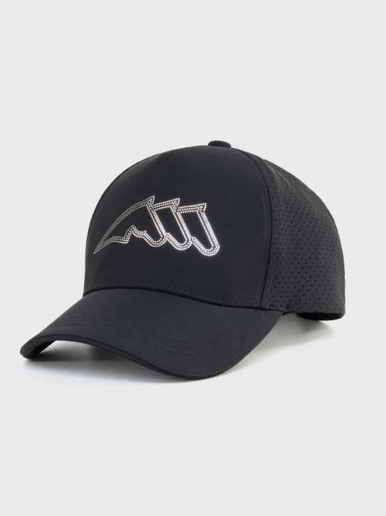 Equiline Damen Baseball Cap Schwarz Mikronieten-Logo