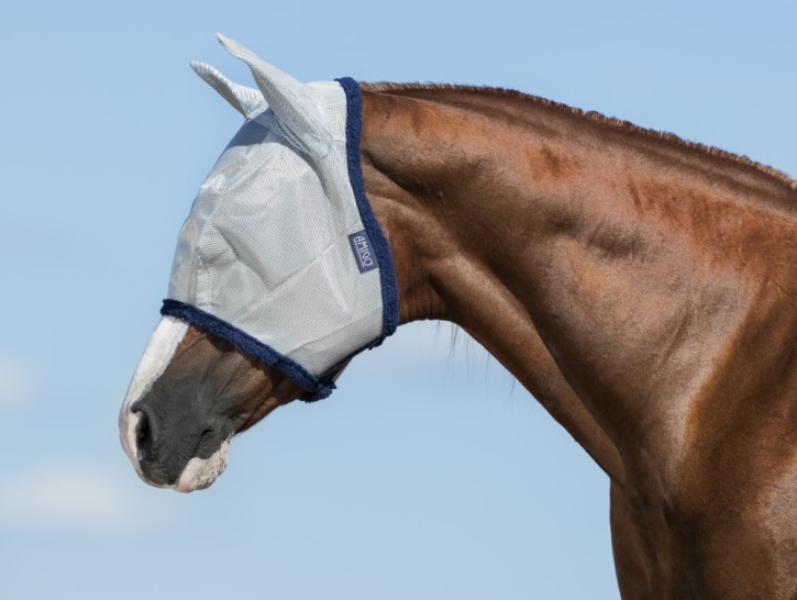 Horseware Fliegenmaske Amigo Silber navy